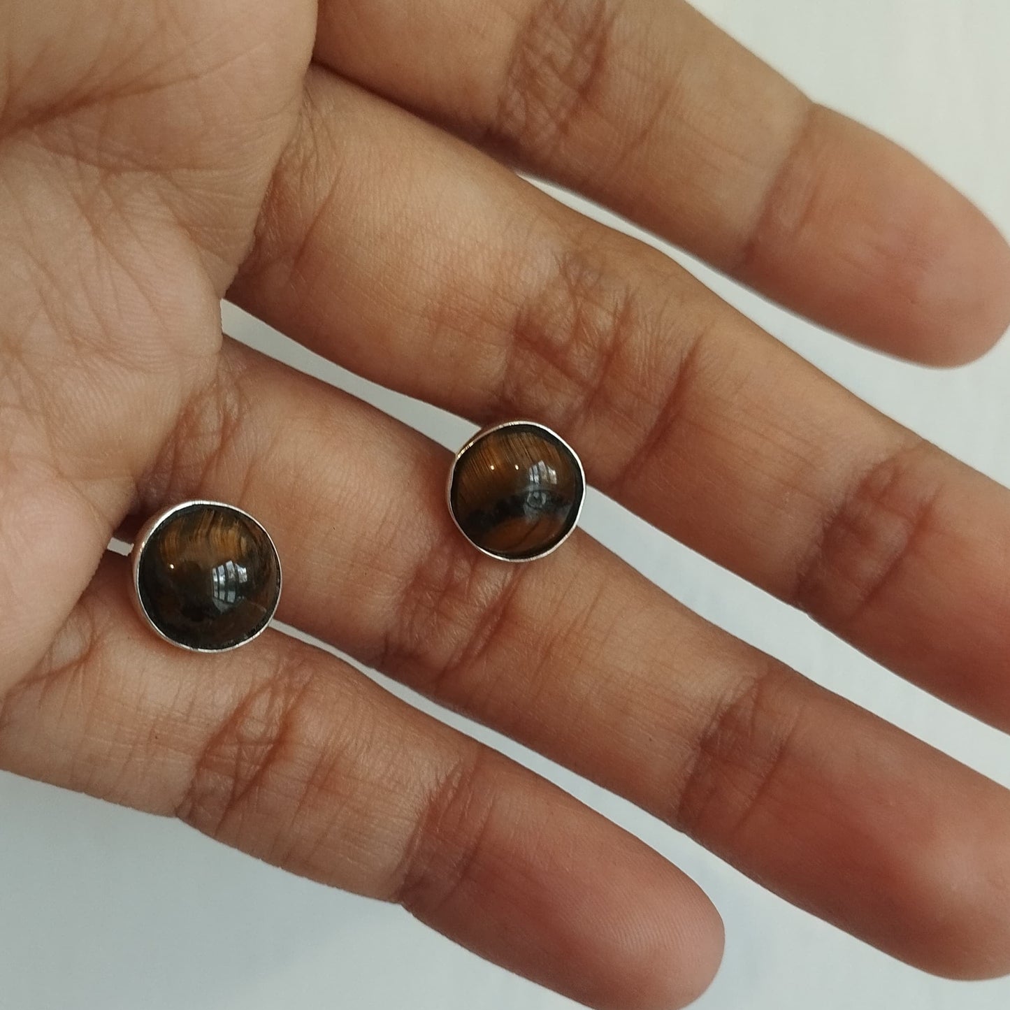 Aretes ojo de tigre