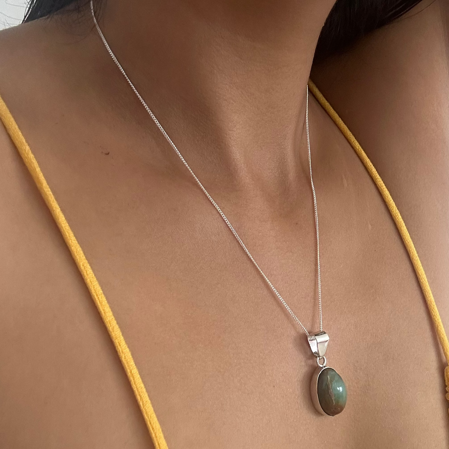 Collar ópalo andino