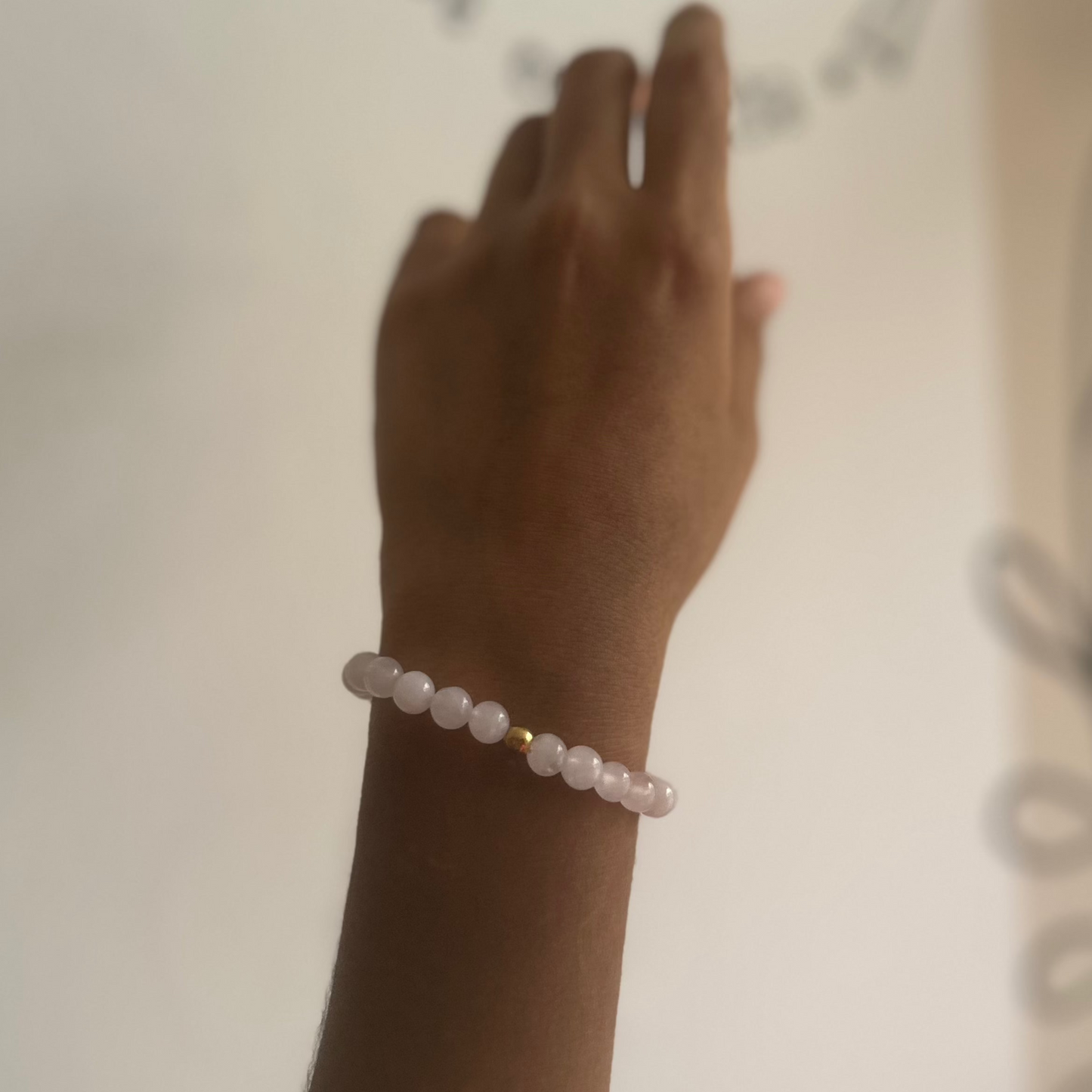 Pulsera cuarzo rosa